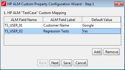 custom fields save