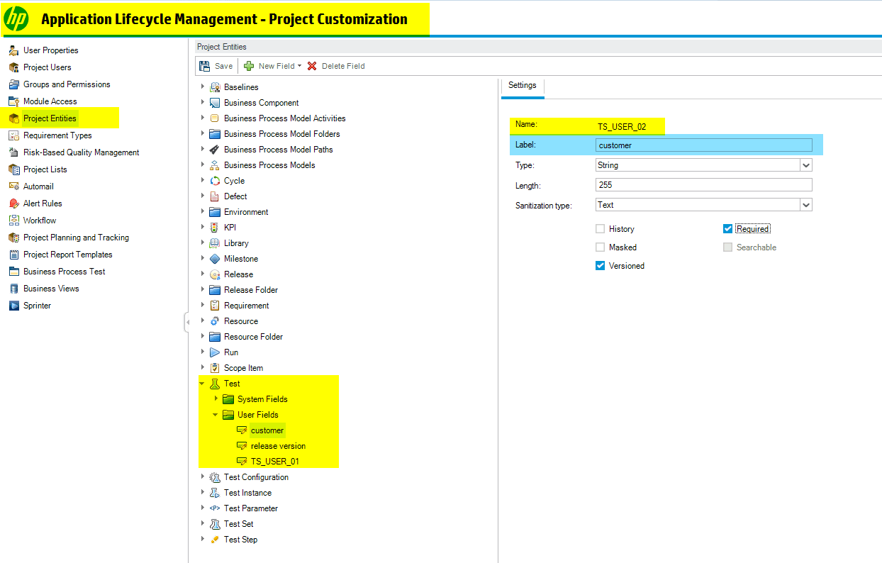 alm user config